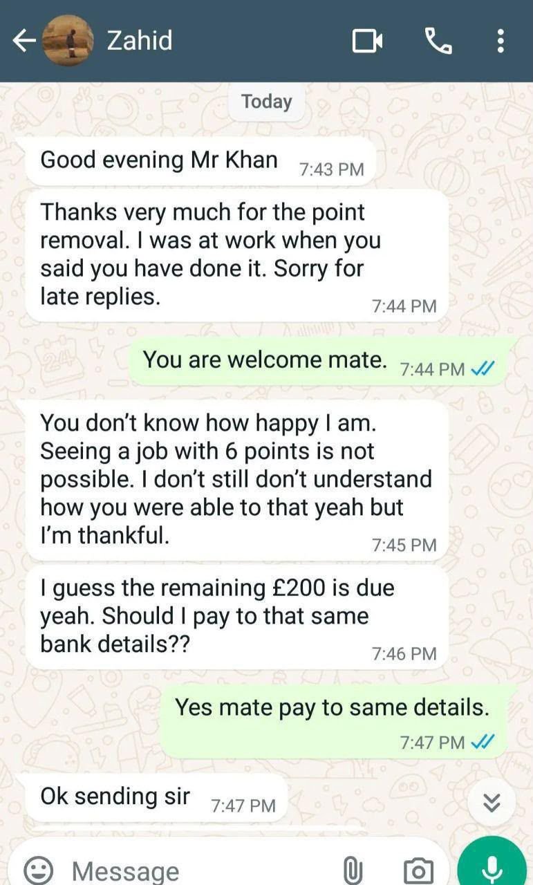 Client conversation screenshot 6